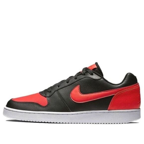 New Nike Ebernon Low 'Black Habanero Red' AQ1775-004 Men’s Size 10